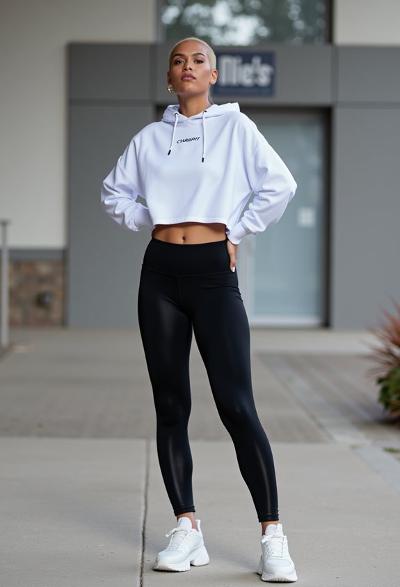 casual chic workout outfit
