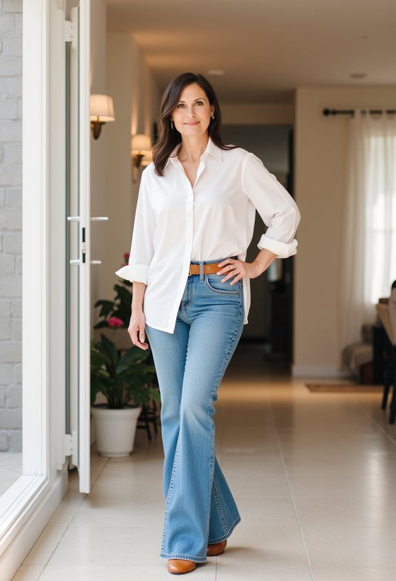 chic confident casual ensemble