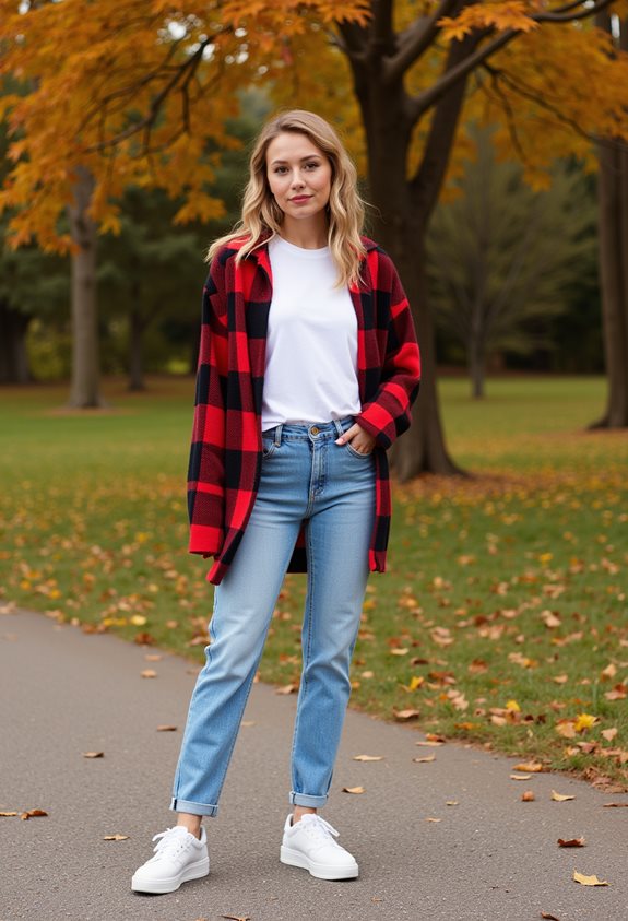 chic layered casual outfit