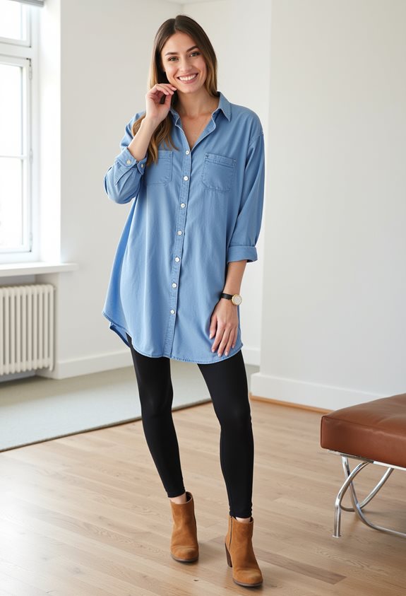 chic mom outfit combination