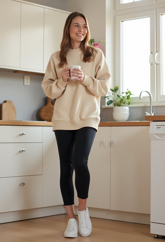 cozy casual lounge outfit