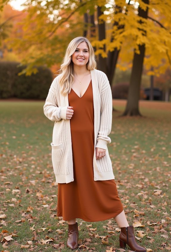 cozy cute layered outfit