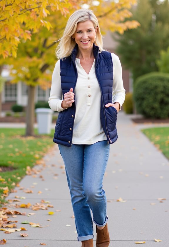 layered casual autumn outfit