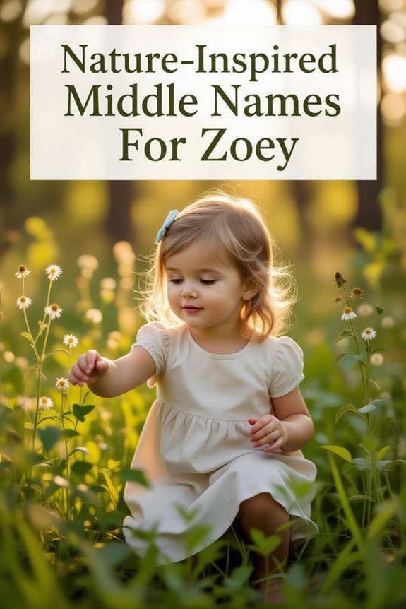 nature themed middle names for zoey