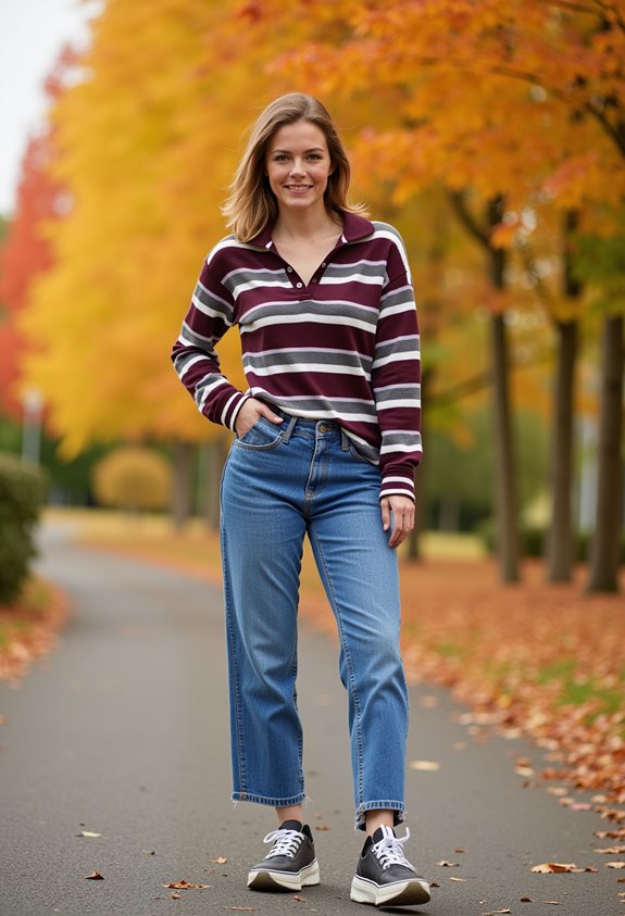 sporty casual brunch look