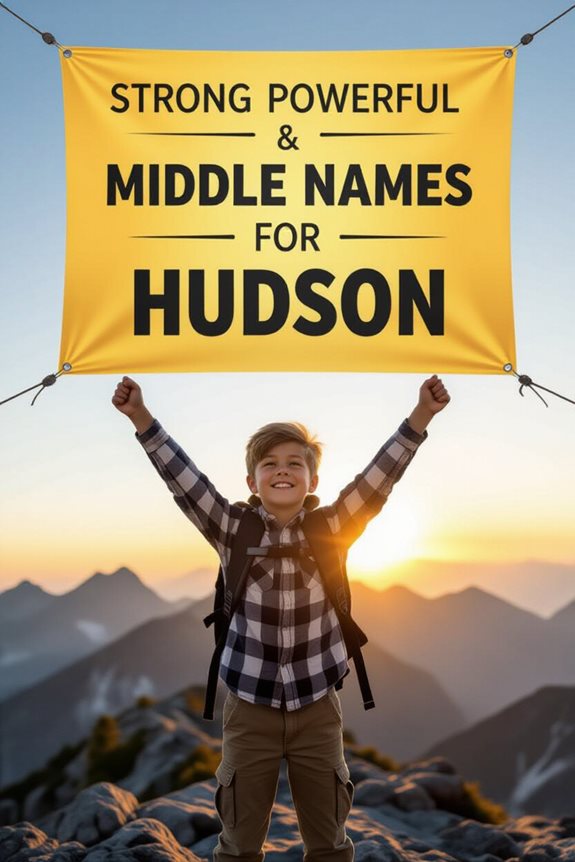 strong middle names for hudson