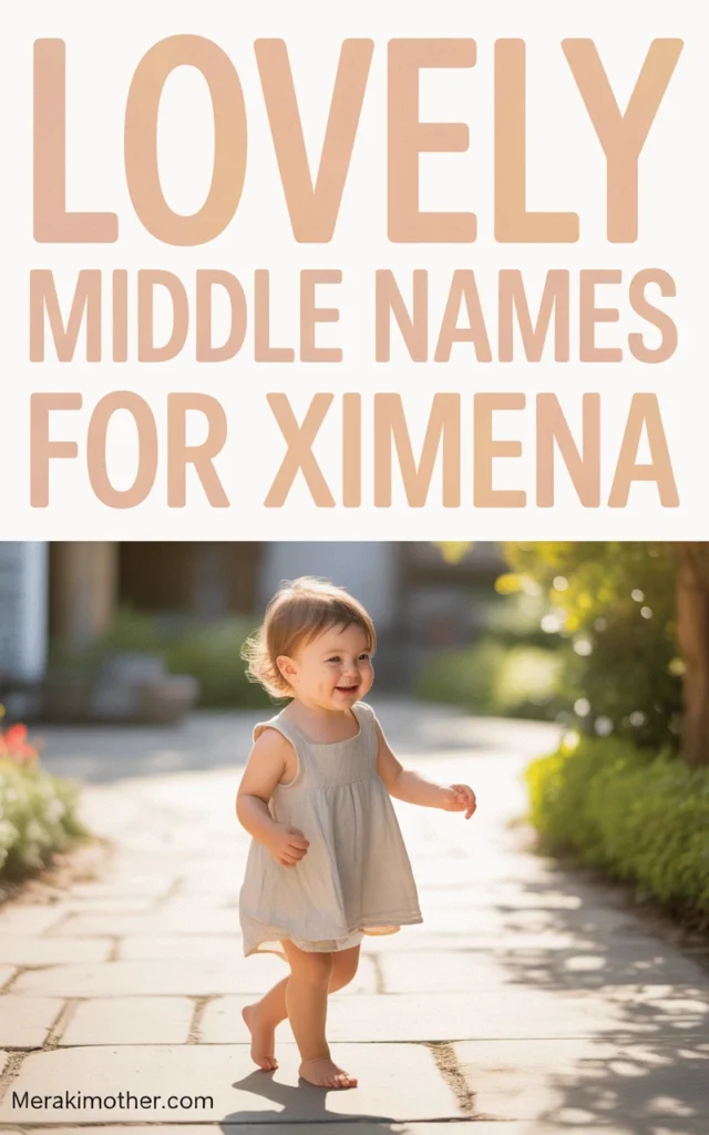 Cheerful toddler runs outdoors, featured in article about lovely middle names for Ximena, creating joyful family moments.