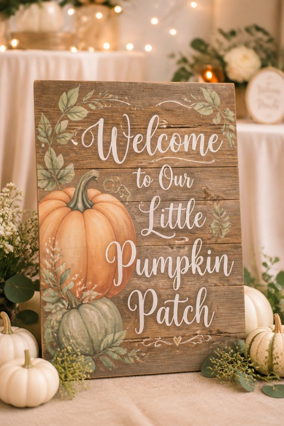 autumn pumpkin baby welcome