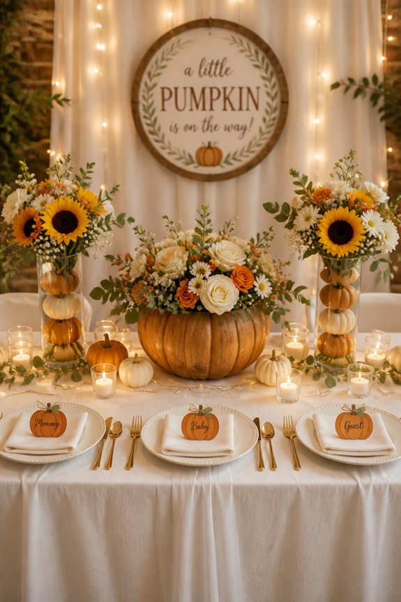 autumnal cozy baby celebration