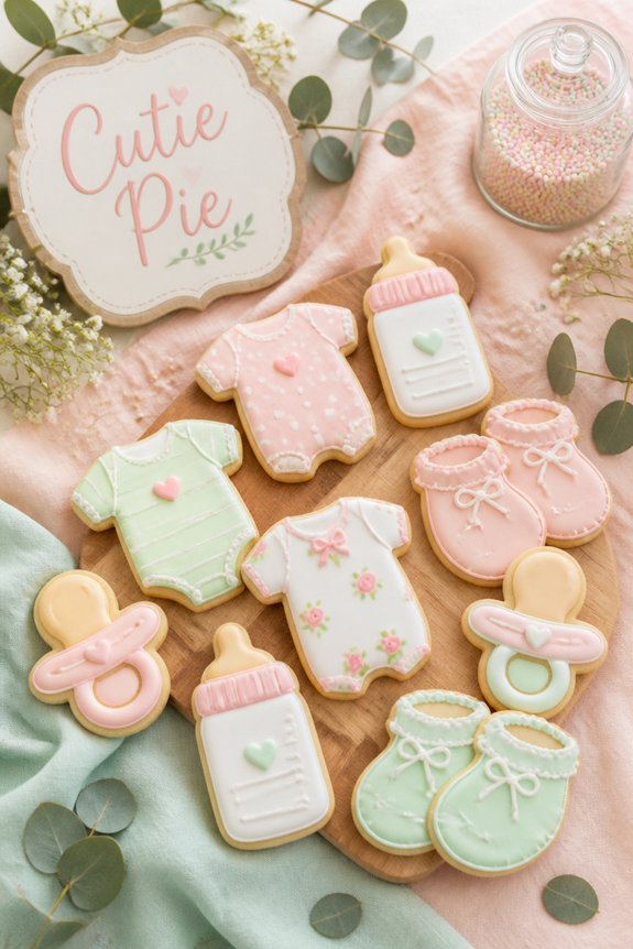 baby themed cookies for sharing