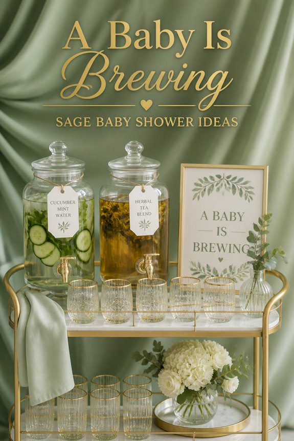 baby themed refreshing mocktails station