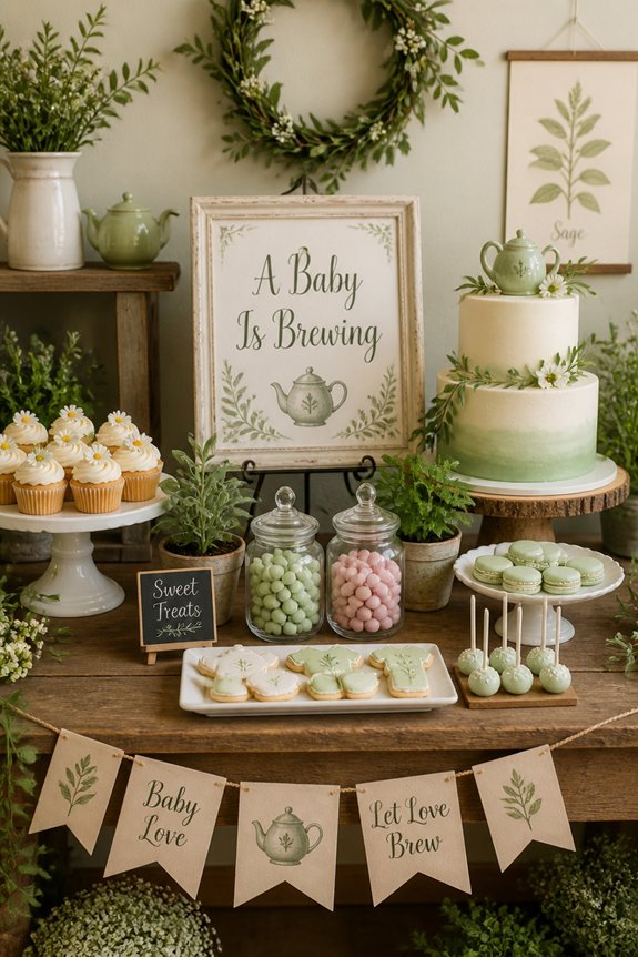 baby themed sweet treat display