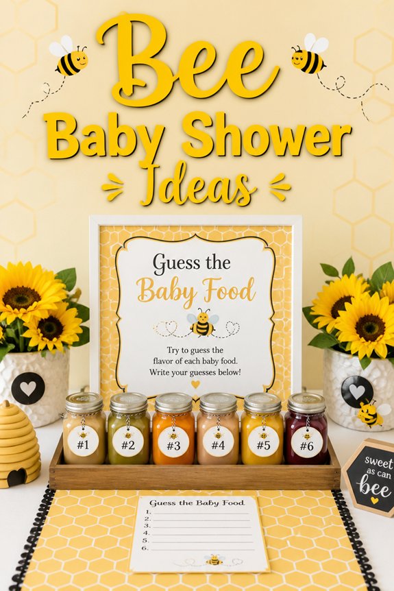 bee themed baby shower activities