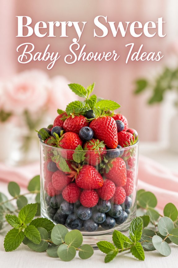 berry themed baby shower decorations
