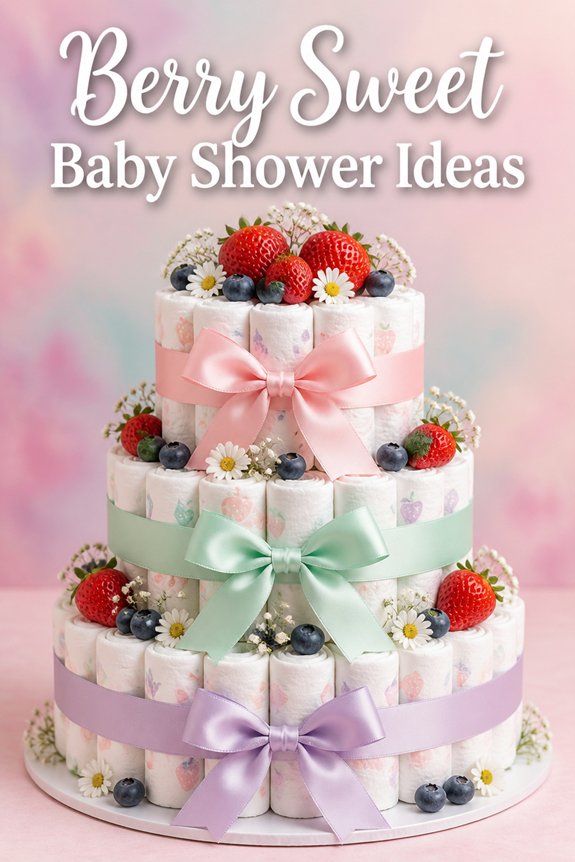 berry themed diaper cake ideas