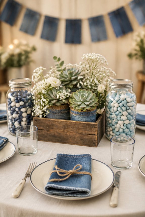 blue jeans baby shower