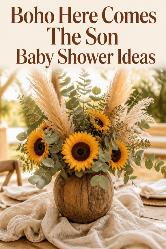 boho baby shower decor