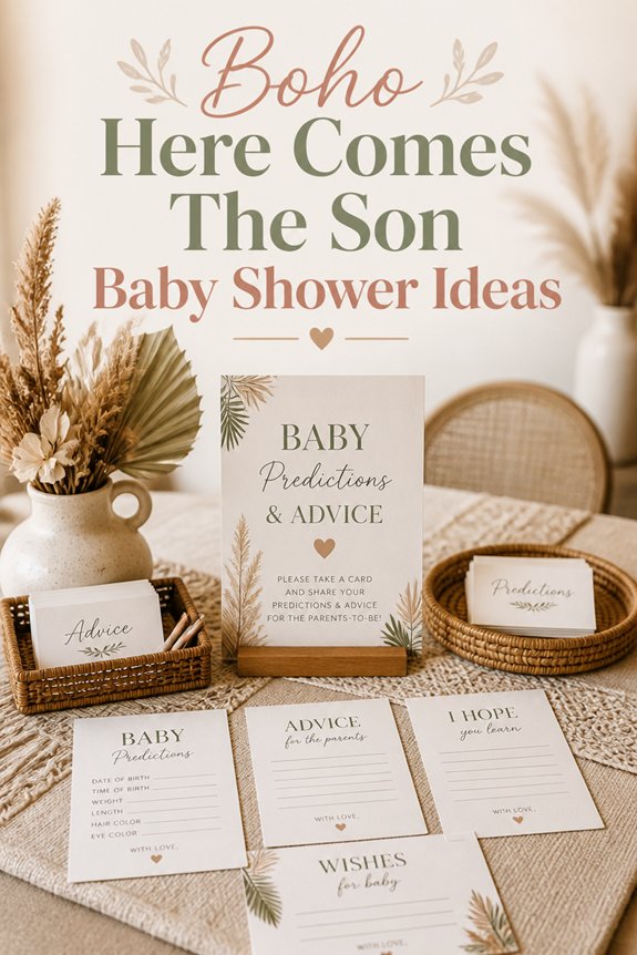 boho baby shower decor