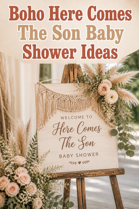 boho baby shower decor