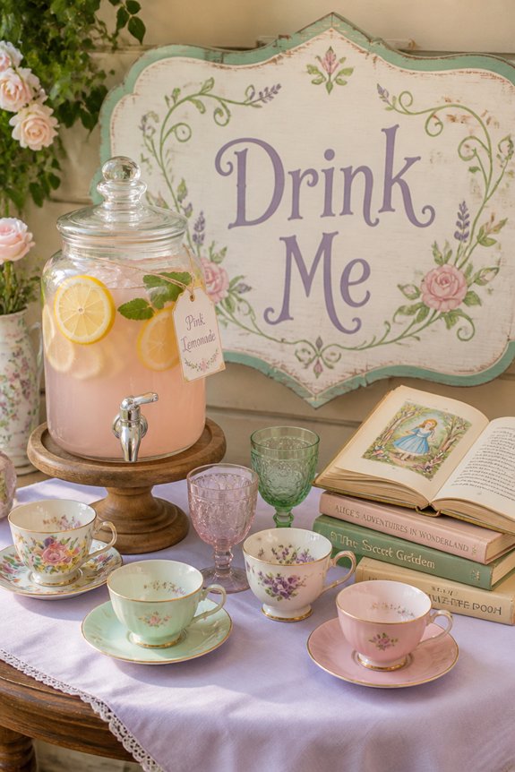 book themed baby shower drinks