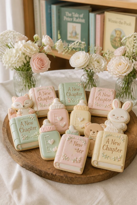 book themed baby shower treats