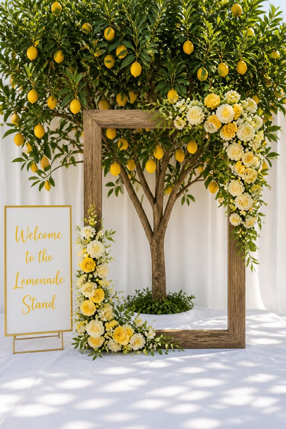 bright citrus themed photo fun