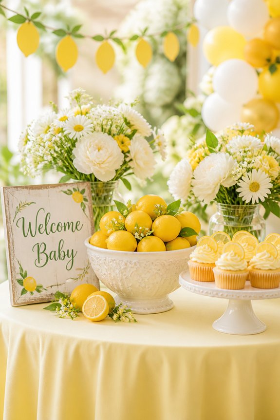 bright fresh lemon decor