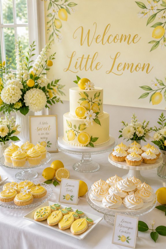 bright lemon baby shower