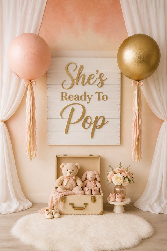 bright pastel baby shower photos