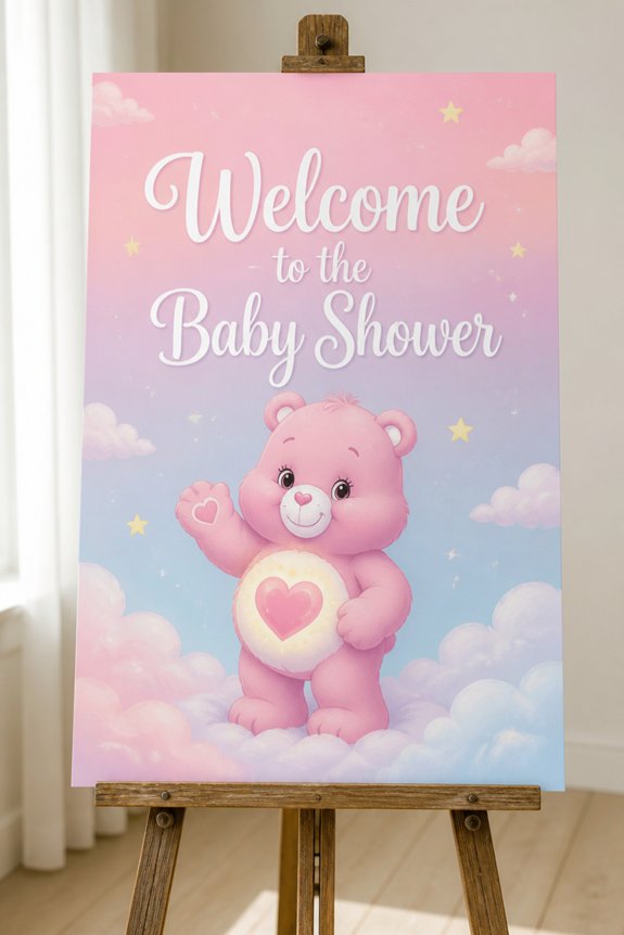 bright pastel bear decor
