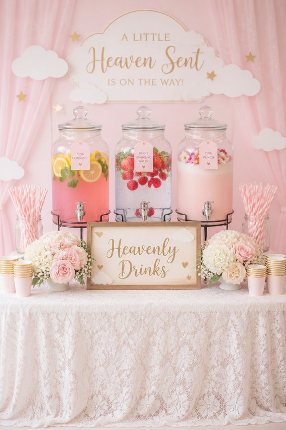 cloudy pastel baby shower