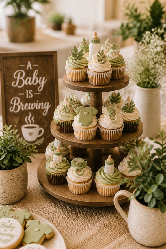 coffee themed baby shower celebration