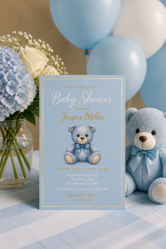 cozy blue teddy theme