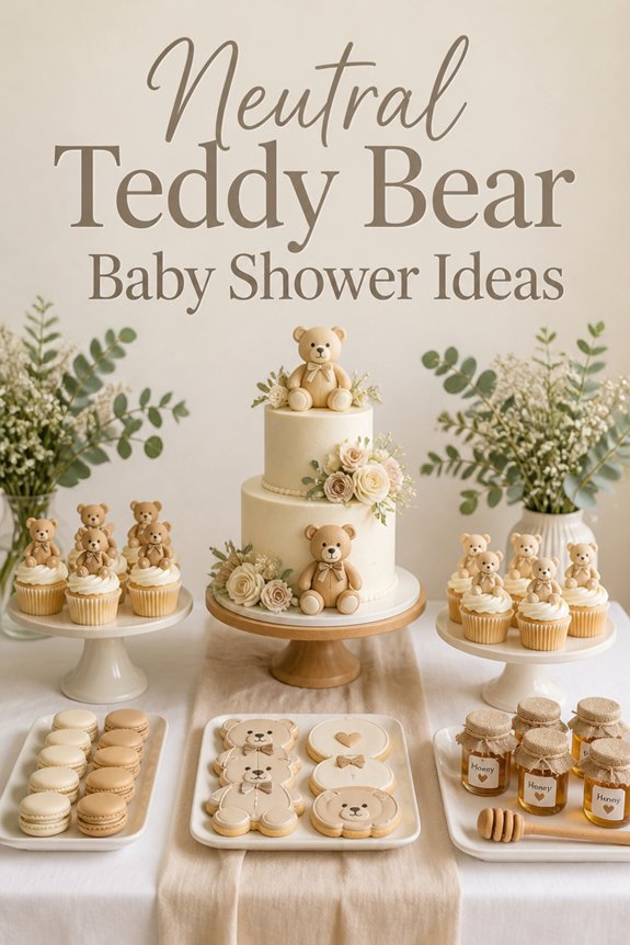 cozy pastel teddy decorations