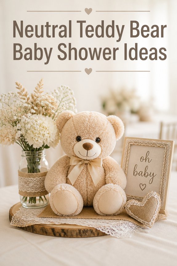 cozy teddy bear centerpiece