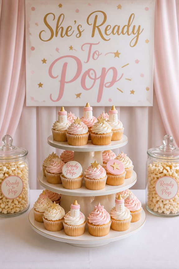 cute personalized baby shower cupcakes