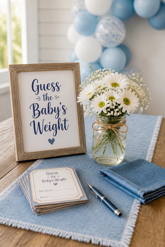 denim themed interactive guest activities
