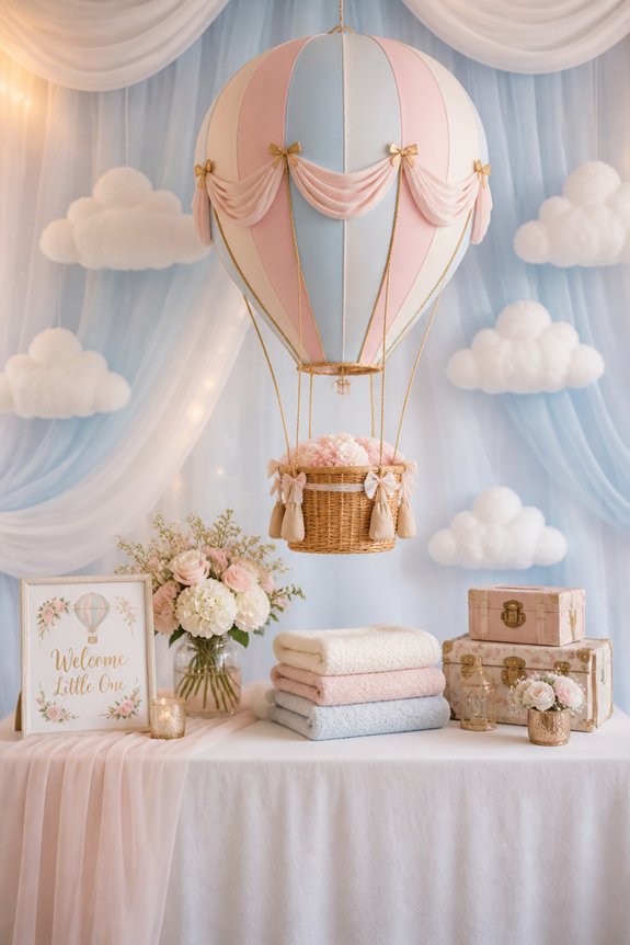 dreamy balloon cloud decor