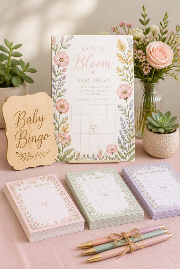 floral themed baby shower activities