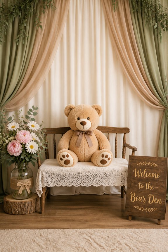 forest themed bear photo props