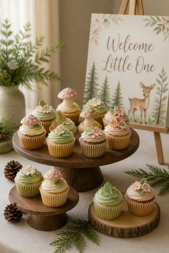 forest themed cupcake decorations