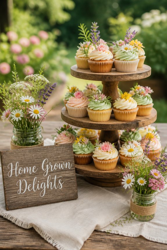 fresh rustic pastel edible