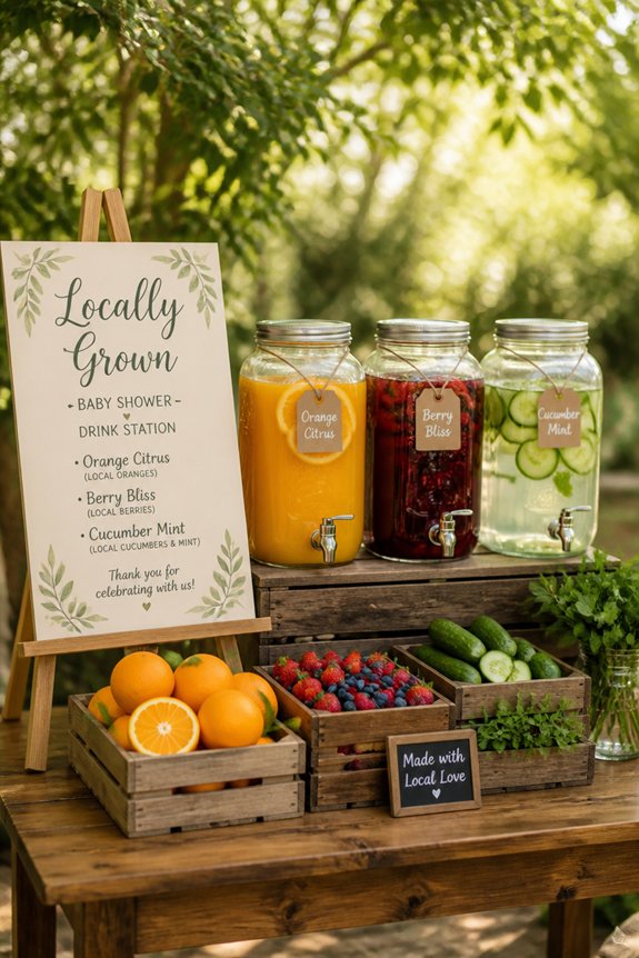 fresh seasonal fruit beverages