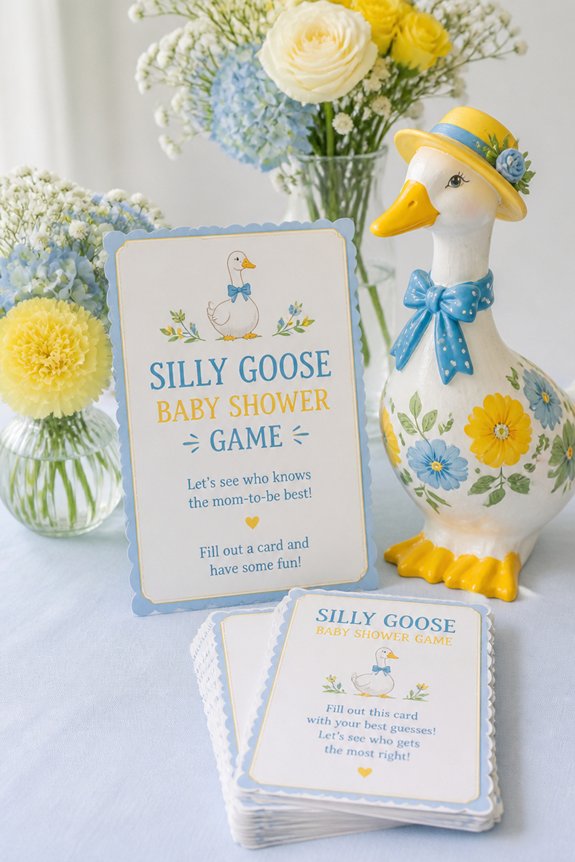 fun goofy colorful baby shower