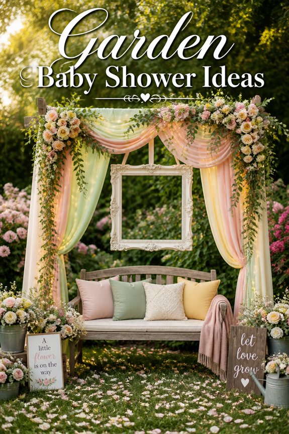 garden themed cozy photo spot