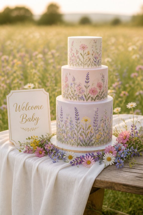 garden themed floral pastel elegant