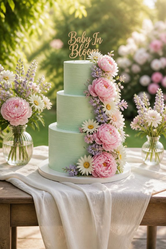 garden themed pastel celebration
