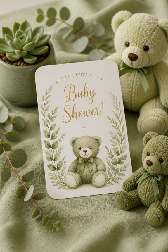green playful teddy theme