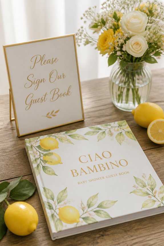 guest notes and keepsake