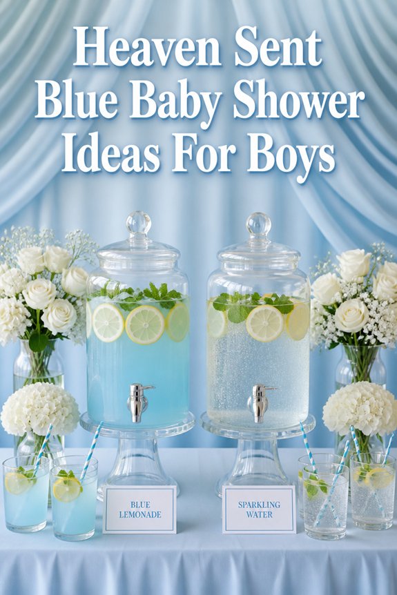 heavenly baby shower decor